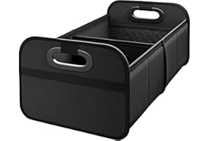 Xndryan Car Boot Organiser Bag - Foldable Storage Tidy With Reinforced Base and Comfort Handle - Collapsible Multi-Compartment Accessory for Car