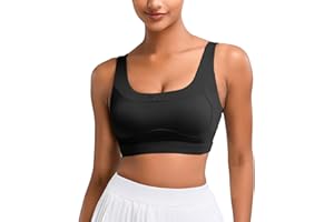 Vorcy High Impact Sports Bras for Women Running Bra Workout Bra U Back Sports Bra Scoop Neck Padded