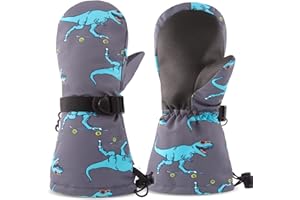 SEYUFN Gants hivernaux imperméables pour Enfants Gants Mitaines Respirant Chauds de Ski de Plein air pour bébé Garçons et Filles de 2 à 6 Ans