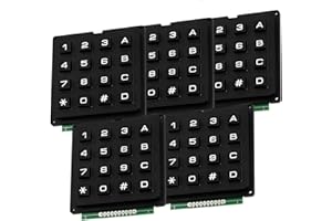 AZDelivery 5 x 4x4 Matrix Array 16 Switch Keypad Keyboard Module compatible with Arduino Including E-Book!