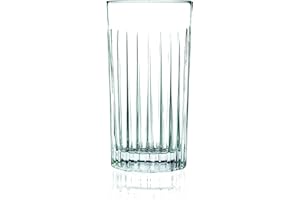 RCR Cristalleria Italiana S.p.a. Linea Timeless | Bicchieri da Acqua e Cocktail in Vetro Moderni Set 6 Bicchieri di Cristallo da 44 Cl