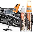 Prowithlin Touch Up Paint for Cars, 40ml, 2 Pack, Car Paint Scratch Repair, 2-In-1 Car Touch Up Paint Pen, Quick & Easy Solution to Repair Minor Automotive Scratches, Car Paint Touch Up (Black)