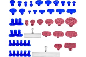 SOPHISTICATE Dellen Reparaturset Auto für Fahrzeug Dellen Entfernen Lackfreie Klebstoff-Abzieher-Tabs 36 Stück Auto Ausbeulwerkzeug Paintless KFZ Dellen Reparaturset für Auto Körper Hagel Damage Remover