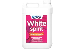 Onyx - White Spirit Sans Odeur - Solvant Diluant Peintures et Vernis - Produit Nettoyant Décapant Peinture - Fabrication Française - 5L