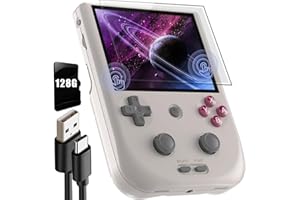 AIRUIDAS RG405V Retro Handheld Game, Android 12 Built-in 128G TF Card 3172 Games,4 inch IPS Touch Screen with Game Front-end,RG405V Supports 5G WiFi Bluetooth 5.0 (ANBERNIC-RG405V-Grey)