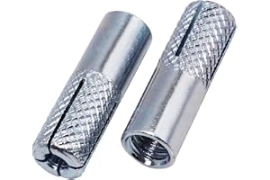 SKIR'CO (50 st) räfflad droppe i ankare M6 x 25 mm, expansionsbulthylsa, väggpluggar, betongankare