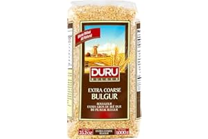‎DURU Duru HARTWEIZENGRÜTZE EXTRA GROB Size 2, Weizenbeeren,35.2oz (1000g),100% natürlich und zertifiziert,HoheBallaststoffe und Eiweiß,Nicht gentechnisch verändert ,Ideal für vegane Rezepte ,Besser als Reis