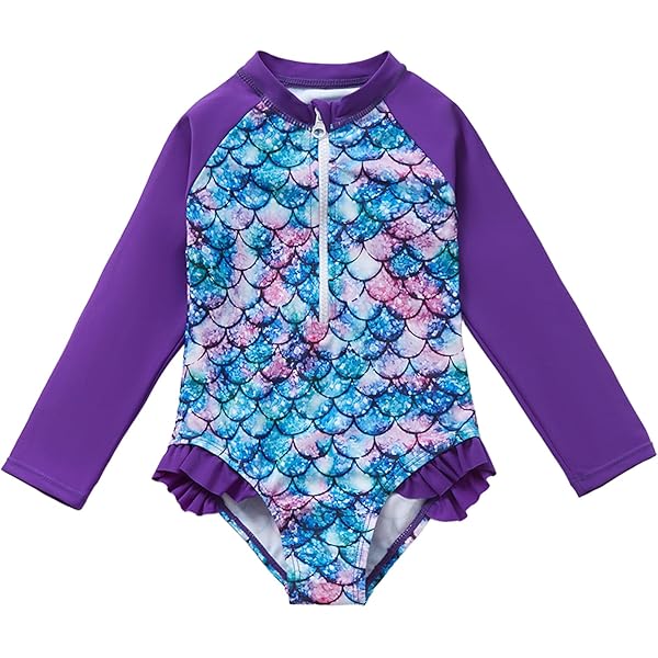 JiAmy Meisjes Zwemkleding Tweedelige Set, UV-zonbescherming Lange Mouw Rash Guard Shirts met Zwemshorts Tie-dye Bedrukt Tiener Zwemkostuum 8-13 Jaar, roze (hot pink), 11 jaar
