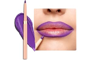 OULAC Delineador de Labios Morado Mate, Lip Liner Resistente al Agua que Dura 24 Horas +, a Prueba de Manchas, Muy Pigmentado, Suave, Contorno de Labios, Vegan (08) Well-dressed