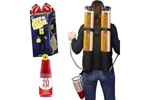 ORIGINAL CUP Giraffa Birra Double Jet | Distributore di bevande | Zaino | Qualità premium | 2 carri armati | 2 x 3L di bevanda | 2 cassetti per birra | Aperitivo | Serata | Festa in casa | OriginalCup®