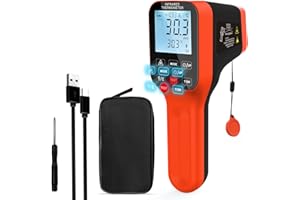 WapoRich Non Contact Pyrometer High Temperature Infrared Thermometer Gun -50~1600℃ DS 30:1 Industrial Laser Temp Gauge for Cooking, Pizza, HVAC, Kiln, Forge (NOT for Human) RQ-1600