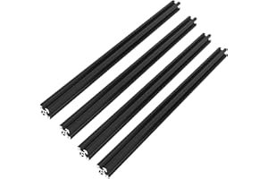 VICHSAMWY Lot de 4 profilés système de type V 2020 - 250 mm - En aluminium - Extrusions - Rail linéaire anodisé - 20 x 20 mm - Profilé en aluminium pour imprimante 3D - Machines CNC DIY et autres (250 mm)