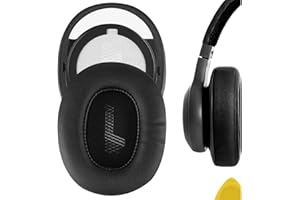 GEEKRIA QuickFit wymienne nauszniki ze skóry proteinowej do słuchawek JBL E55BT, zestaw słuchawkowy, nauszniki, części naprawcze (czarne)