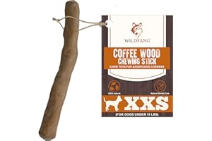 Wildfang® Kaffeeholz für Hunde – natürliches, unzerstörbares Kauspielzeug aus Kauholz für Aggressive Kauer & Welpen im Zahnwechsel, Zahnpflege Spielzeug Hund, Größe XXS (unter 5 kg)
