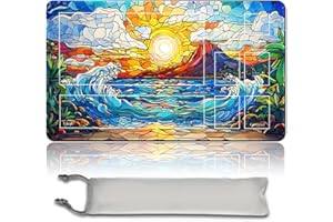 MILKPLAYMAT MTG - Tapis de jeu - 60 cm x 35 cm - Art original - Antidérapant - Avec fond en caoutchouc et bords cousus - Commander TCG - Roulable et tapis de cartes pliable (avec zone, mtg49-2)