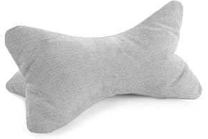 ‎BOOKIEPAD Bookiepad Leseknochen Cozy Home, ergonomische Form für Nacken- oder Lendenstütze, Flexible Stütze für Bücher, E-Books oder Tablets, grau