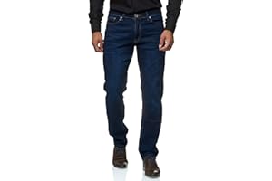 JEEL Herren-Jeans - Regular-Fit Straight-Cut - Stretch - Jeans-Hose Basic Washed