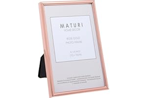 Maturi Ramka na zdjęcia w kolorze różowego złota - cienka krawędź, 10 x 15 cm
