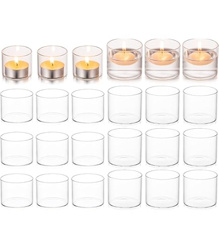 Bougeoirs Pilier En Crystal , 4 Pièces, Bougeoir En Verre Transparent, Centre De Table