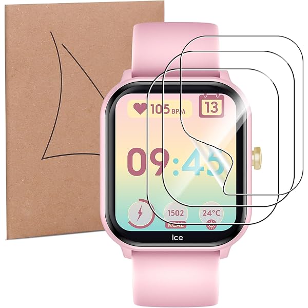 3 Films De Protection écran Pour ICE Smart SQ 2.0 – TPU Flexible, Anti-rayures, Haute Transparence – Installation Facile