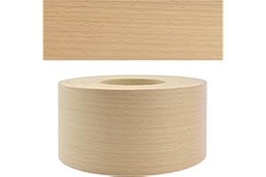 Mprofi MT® - Chant en Bois | 60mm X 5m | Bande de Chant Hêtre | Epaisseur 0,50mm | Facile à Appliquer | Pour Étagères, Meubles & Panneaux | Chant Thermocollant Durable