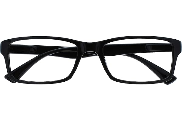 OPULIZE La Société Lunettes De Lecture Noir Lecteurs Designer Style Hommes Femmes UVR092BK +1,00