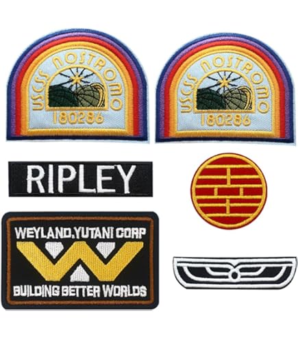 Iron On Fabric USCSS Nostromo Crew Ripley Embroidered Iron On Patches ...