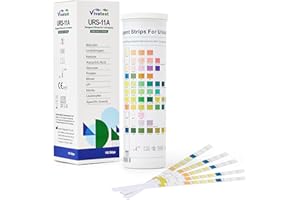 VIVA TEST VivaTest 11-in-1 Urine Test Strips – Urine Dipstick Test Strips for Home Use – Rapid Results for UTI, Ketones, Glucose, Protein, pH & More – Accurate Urinalysis Sticks in Resealable Tub – 100 Strips