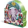 Crocodile Creek - Day at The Zoo - 48-Piece Jigsaw Floor Puzzle with Heavy-Duty Shaped Box for Storage, Large 18" x 24" Completed Size, Designed for Kids Ages 4 Years and up