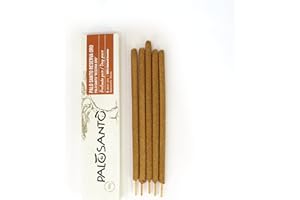 PALOSANTO - Bastoncini di Incenso Naturale Palo Santo Reserva Oro - Incenso Bastoncini Realizzati a Mano in Perù - Ideali per Purificazione Ambienti e Riequilibrare le Energie - 5 Stick