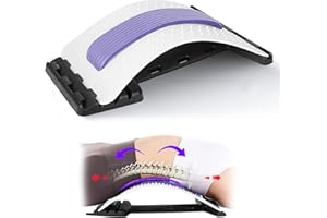 HADSOMUN Rückenstrecker, Rückendehner, Rückenmassagegerät - Aufgerüstetes 4 Stufig Verstellbares Rückenstrecker Gerät, für Lendenwirbelsäule Rückenschmerzen Linderung und Entspannung