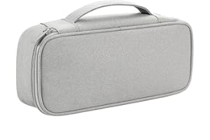 CRSUSUKJ Kabel Organizer Tasche,Elektronik Case,Elektronische Tasche Organizer universal travel Kabel Elektronik Zubehör Tasche Reise Organizer Case für Kabel, Powerbank, Festplatten (hellgrau)
