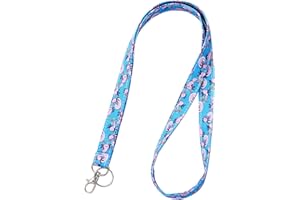 LPARKIN Axolotl smycz uchwyt na identyfikator bawełna tkanina przedszkolna smycz nauczyciel prezent współpracownik prezent dla jej szefa (Axolotl)