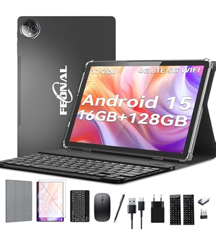 Oukitel OT8 Tablet 11 Zoll 2K, Android 13 Tablet Mit Stift, 30 GB 256GB Gaming Tablet, Octa-Core Unisoc T606 Tablet 4G LTE, 8800mAh, 8MP 13MP AI Kamera, Dual SIM/TÜV/GPS/Widevine L1