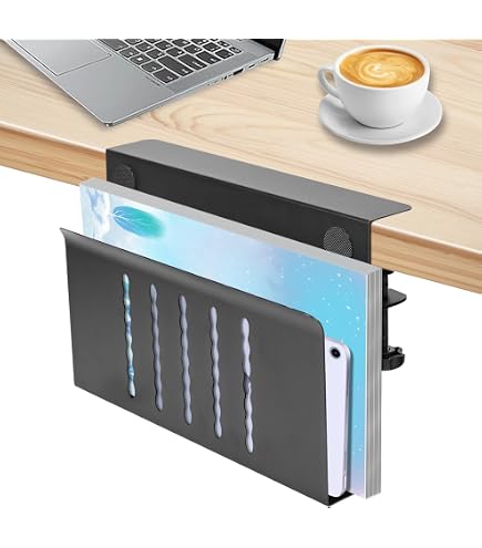 Support Sous Bureau Ajustable Avec Pince - Pour Ordinateur Portable, Tablette, Clavier, Jusqu’à 5 Kg, Sans Perçage