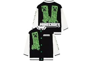 Minecraft Chaqueta Bomber, Chaqueta Niño De Creeper, Chaquetón Niño Estilo Bomber De Algodón