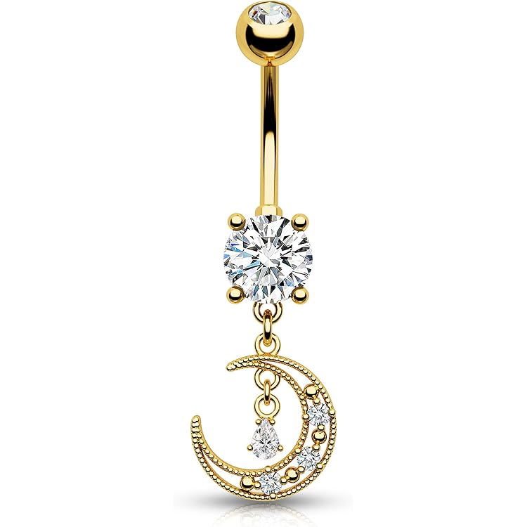 FIOROYAL 12 stuks navelpiercing chirurgisch staal 14 g chirurgisch staal goud zilver opaal hart vlinder navel piercing zomer ring set sieraden voor, 10mm, Roestvrij staal FIOROYAL 12 stuks navelpiercing chirurgisch staal 14 g chirurgisch staal goud zilver opaal hart vlinder navel piercing zomer ring set sieraden voor, 10mm, Roestvrij staal