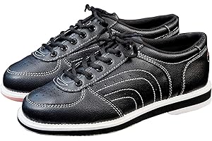 BLISSBUILT Herren-professionelle Bowlingschuhe,Bowling-Schuhe Männer,Anti-Rutsch Leder Bowlingschuhe,Leicht Atmungsaktiv Sneakers,Freizeit-Bowling-Trainingsschuhe,für Amateure und Gelegenheitsbegeisterte