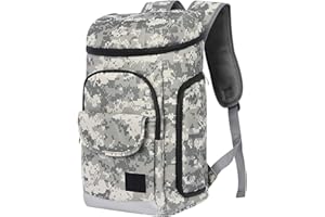 PEUIGNAO Zaino Termico Frigo Uomo Zaino Borsa Termica Zaini Termici Frigo Zaino Pic Nic Spiaggia Portapranzo Portavivande Termico Pranzo Zainetto Termico Zaini Termici Campeggio Picnic Barbecue Viaggio Grigio