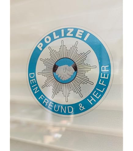 GdP Police Plaque DPolG Transparent Sticker – Inside Adhesive, Dbb Tr03, Made In Germany