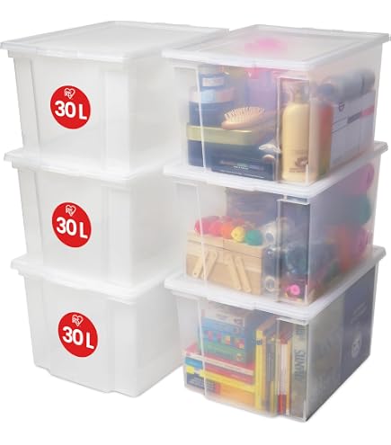 Ikea Glis Box Con Coperchio - 3 Pezzi, Giallo E Blu, 17,8x10,2x7,6 Cm - Porta Penne E Piccoli Oggetti