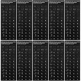 LABRIMP Portuguese Keyboard Stickers for Computer | 10 Pieces Letters Protector Replacement Accessories for Laptop, Easy Inst