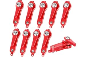 TSV 10PCS Downrigger Release Clips Snap Weights, Adjustable Planer Board Outrigger Fishing Line Clips Straightener for Trolling Offshore