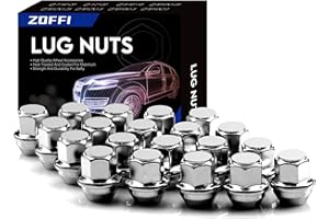 Zoffi - 20 dadi di ricambio per cerchioni ruote, con estremità cromata, monopezzo M12 x 1,5, in stile originale, per la maggior parte delle ruote Ford Fiesta Focus Fusion