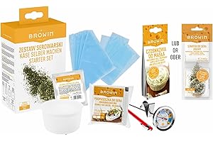 ‎BROWIN Browin 411000 Startset Käsemacher, Set zum Käse herstellen selbst, Set für die Käseherstellung