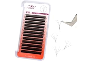 FADVAN Estensioni delle Ciglia 5D W 0.07 D Curl Premade Fan Eyelash Extension Ciglia W Volume Russo Professionale Tessuto di Seta Ciglia Prefabbricate(0.07D Curl 12mm)