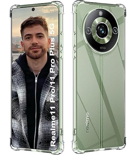 WBWONE Coque Pour Realme 11 Pro/Realme 11 Pro+, TPU Souple