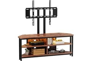 Dripex Meuble TV avec Support Réglable et LED pour TVs et Ecrans LCD LED de 32 à 70 Pouces