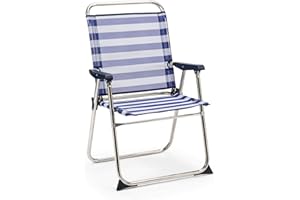 Solenny 50001072725236 Chaise Pliante, Métal, Multicolore