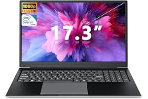 SGIN Ordenador Portátil de 17,3 Pulgadas 8 GB RAM 512 GB SSD PC Portátil, Celeron Up to 2.8 GHz, FHD 1920 x 1080, 2.4/5.0G WiFi, Bluetooth 4.2, Admite Memoria Extensible 512 GB TF